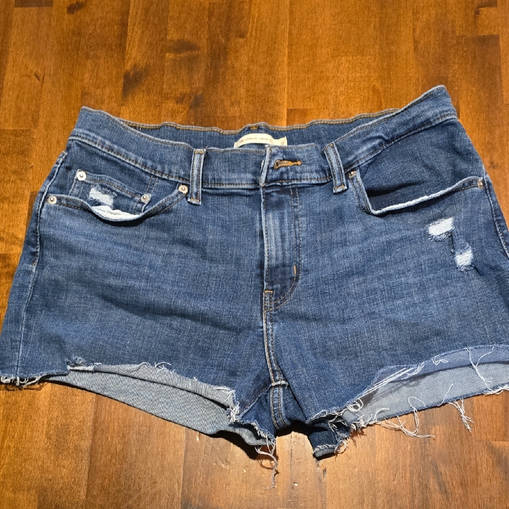 Levi Denim Blue Women's Shorts